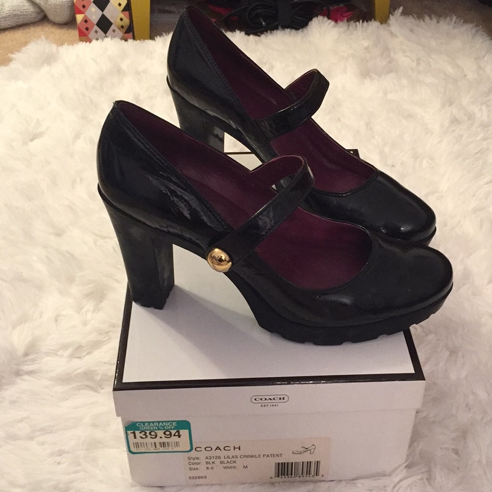 Coach Patent Leather Maryjane Heels